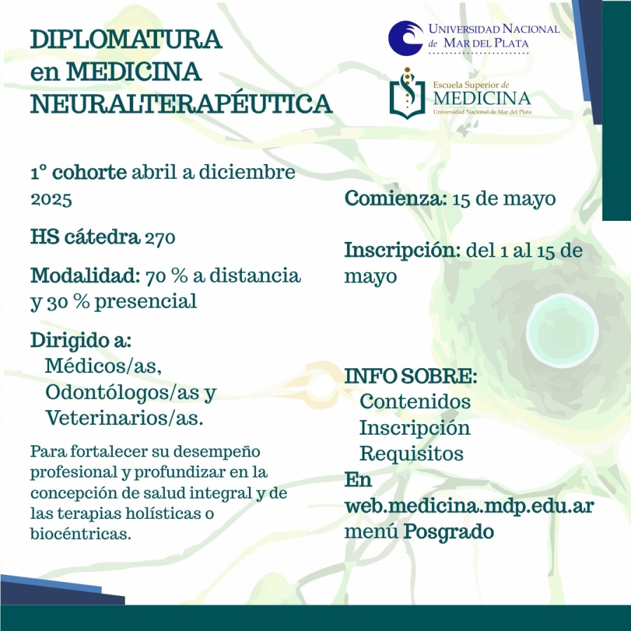 Diplomatura en Medicina Neuralterapéutica